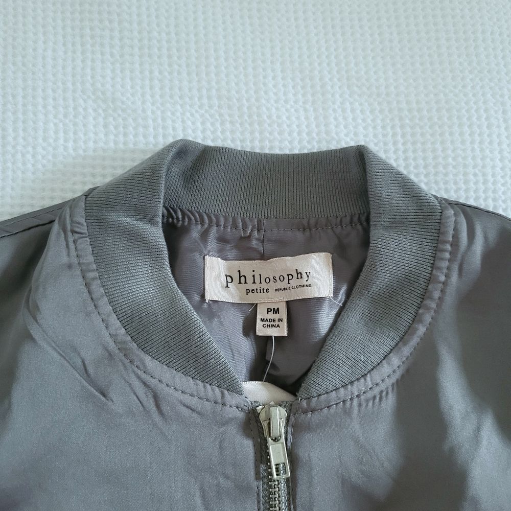 ✨️HP✨️ Philosophy🧐 Bomber Jacket - NWT - Picture 4 of 12